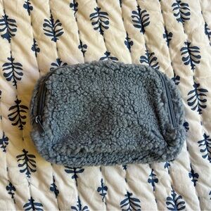 Blue Sherpa belt bag